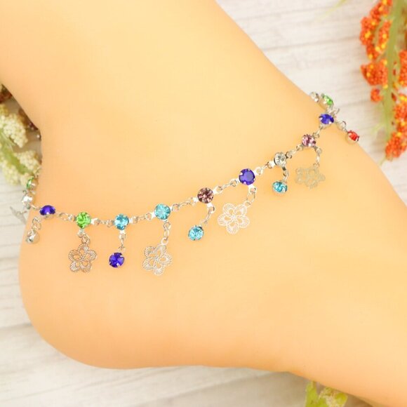 "Handmade Anklet – Elegant & Delicate Jewelry for Women | UNVRC1199 - Picture 7 of 10